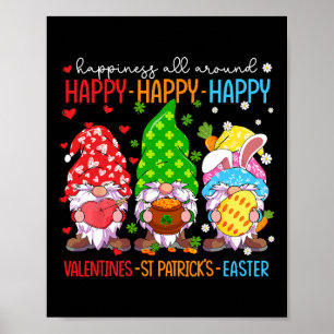 Happy Valentines St Patrick Easter Happy Holiday G Poster