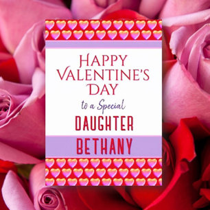 Happy Valentine's to Daughter card