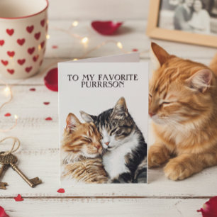 Happy Valentine's To My Favourite Purrrson Card