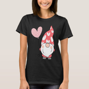 Happy Valentineu2019s Day Gnome Cute with Heart Ba T-Shirt