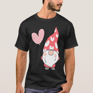 Happy Valentineu2019s Day Gnome Cute with Heart Ba T-Shirt
