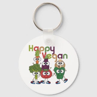 Happy Vegan Keychain