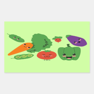 Happy Veggies Sticker