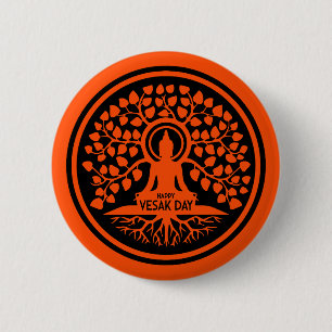 Happy Vesak Day 2 Inch Round Button