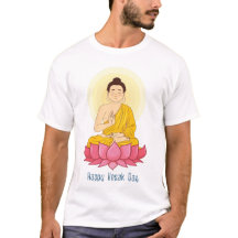 Happy vesak day icon sitting buddha buddhism