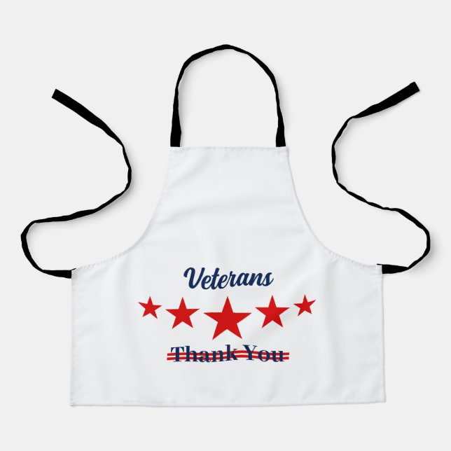 Happy Veterans Day  Apron (Front)