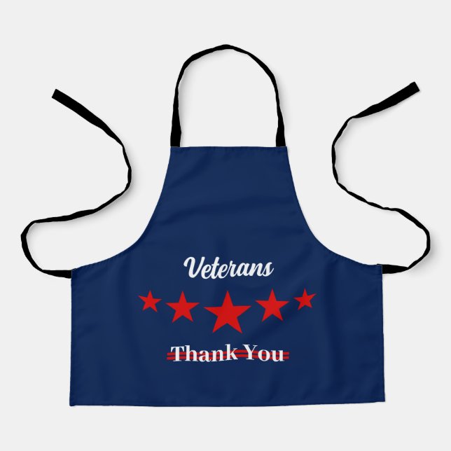Happy Veterans Day  Apron (Front)