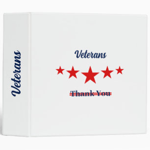 Happy Veterans Day Binder