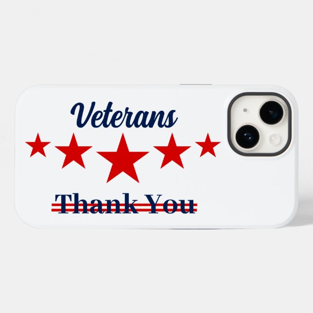 Happy Veterans Day Case-Mate iPhone Case (Back (Horizontal))