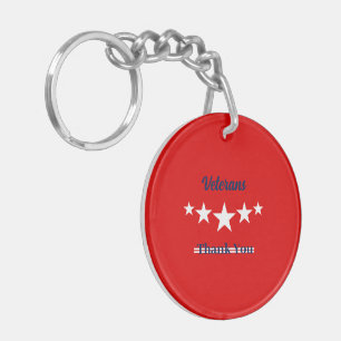 Happy Veterans Day  Keychain