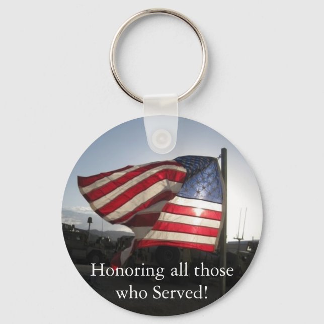 Happy Veterans Day! Keychain (Front)