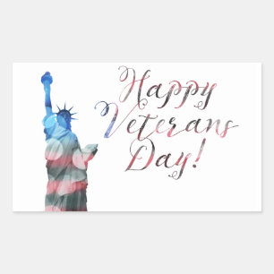 Happy Veterans Day (liberty bokeh) Sticker