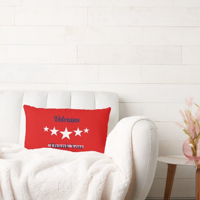 Happy Veterans Day  Lumbar Pillow (Couch)