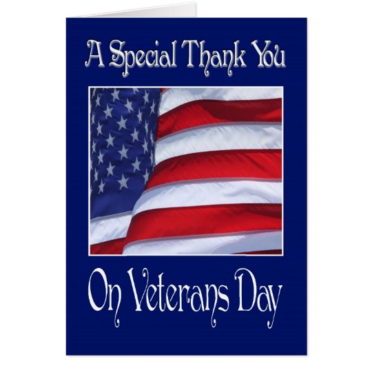 Happy Veterans Day Thank You card