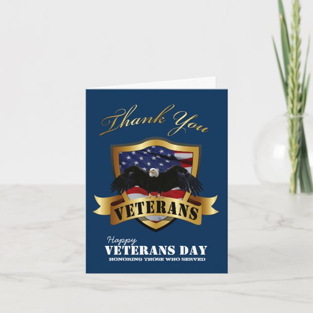 Happy Veterans Day Thank You Cards (Front)