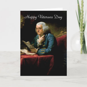 Happy Veterans Day with George Washington Card