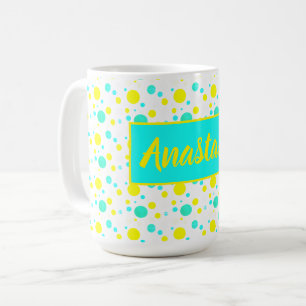 Happy Vibes Anastasia Ajouter Votre Nom Café Mug C