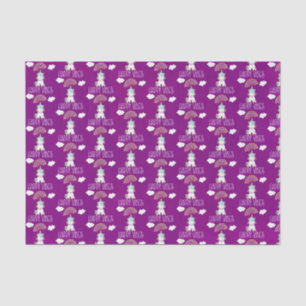 Happy Vibes Typography Awesome Rainbow & Unicorn Tissue Paper