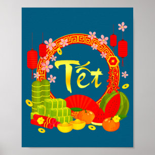 Happy Vietnamese Lunar New Year 2026 Chuc Mung Nam Poster