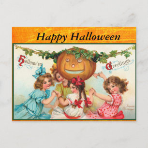 Happy Vintage Halloween Post Card