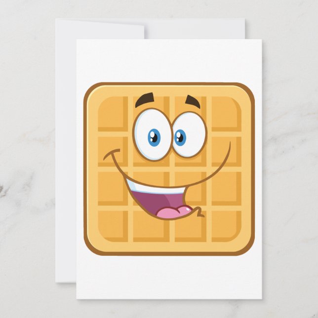Happy Waffle Invitation (Front)
