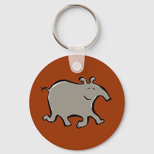 happy walking tapir keychain (Front)