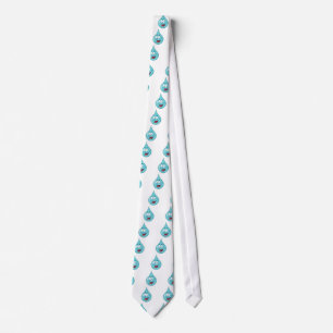 Happy Water Drop Cartoon Character Tie
