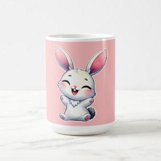 Happy Watercolor Bunny Coffee Mug