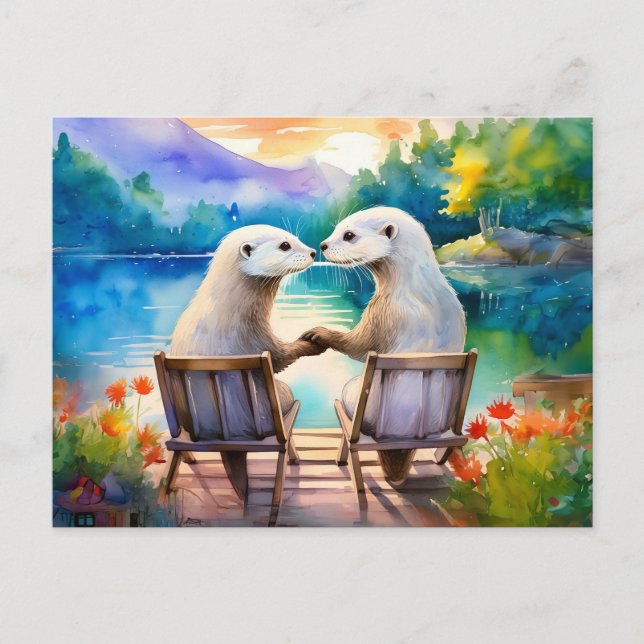 Happy we have each Otter Postcard (Front)