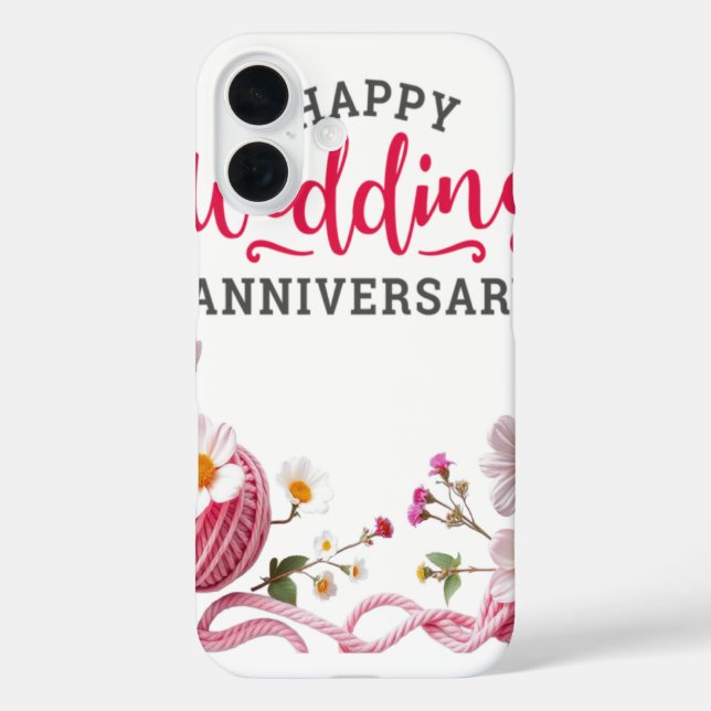 Happy wedding anniversary  Case-Mate iPhone case (Back)