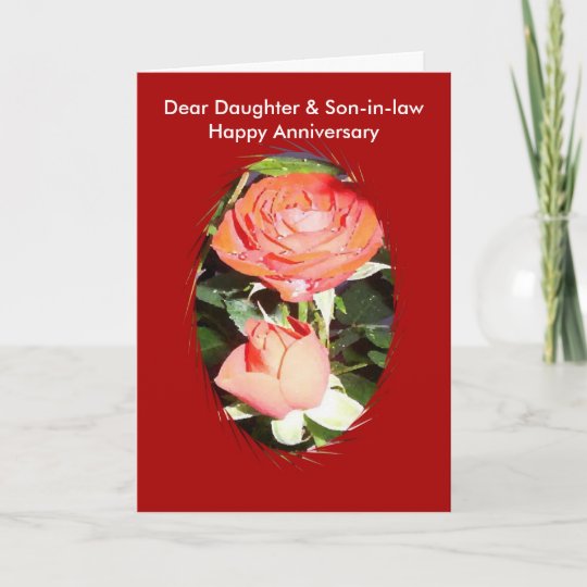 Happy Wedding Anniversary Daughter And Husband Card