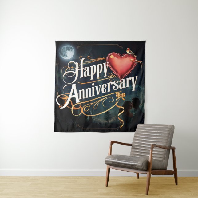 Happy Wedding Anniversary  Tapestry (In Situ)