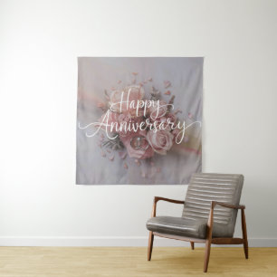 Happy Wedding Anniversary  Tapestry