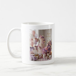 Happy Wedding Elegant Wedding Gift Coffee Mug