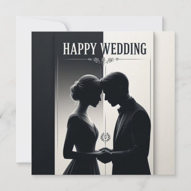 Happy Wedding Greeting Cards (Front)