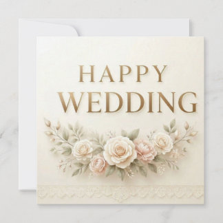 Happy wedding Greeting Cards
