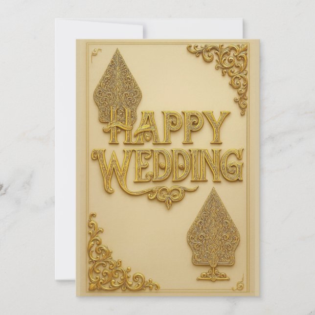 Happy Wedding Greeting cards  (Front)