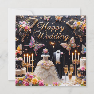 Happy Wedding Greeting Cards