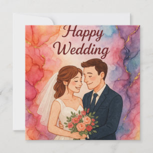 Happy Wedding Greeting Cards