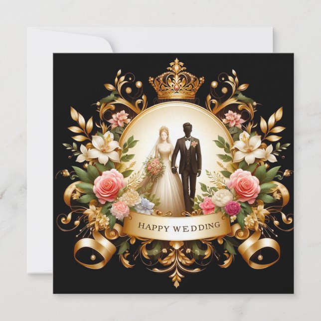 Happy Wedding Greeting Cards  (Front)