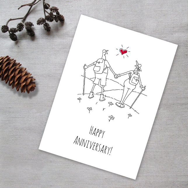 Happy Wedding Hiking Anniversary Red Heart (Creator Uploaded)