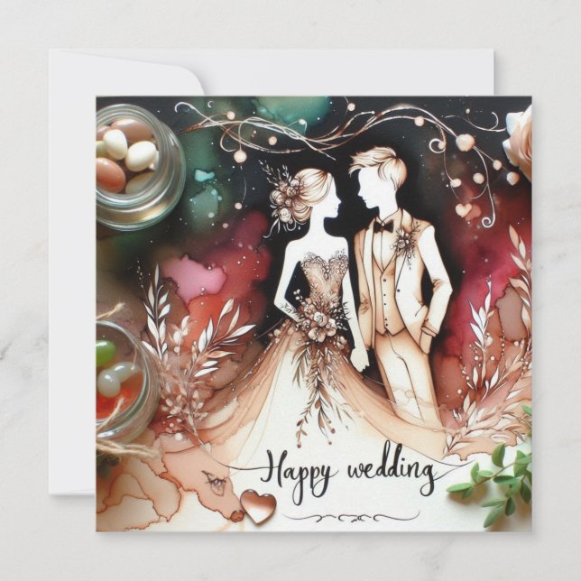 Happy Wedding Love Cards  (Front)