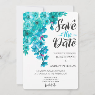 Happy Wedding Romantic Floral Wedding Invitation