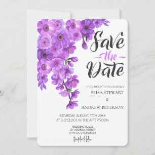 Happy Wedding Romantic Floral Wedding Invitation