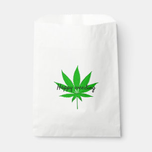 Happy Weeding Wedding Pun Favour Bag