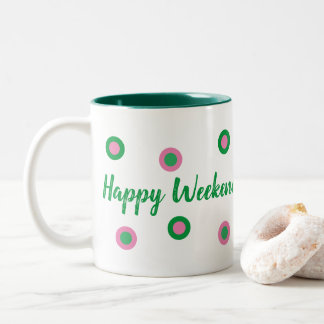 Happy Weekend Two-Tone Coffee Mug