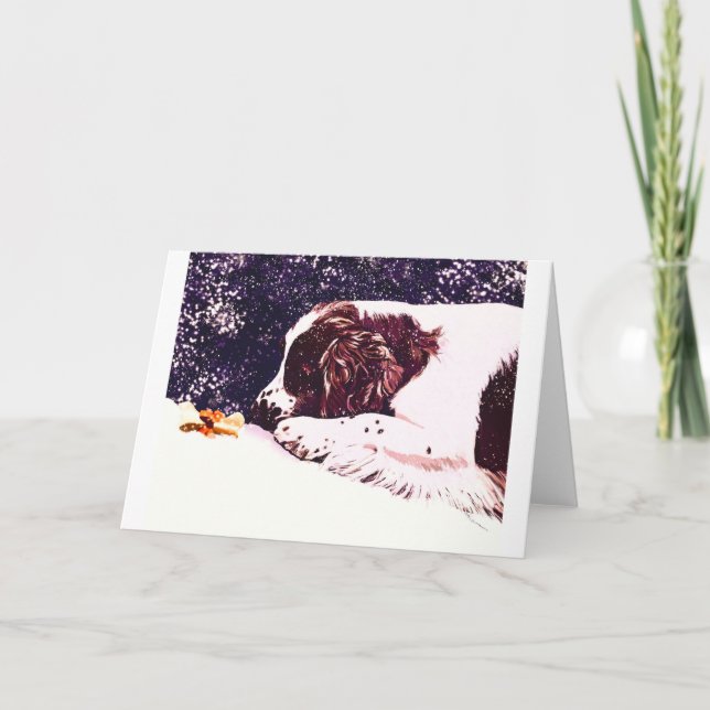 happy Welshie holidays Holiday Card (Front)