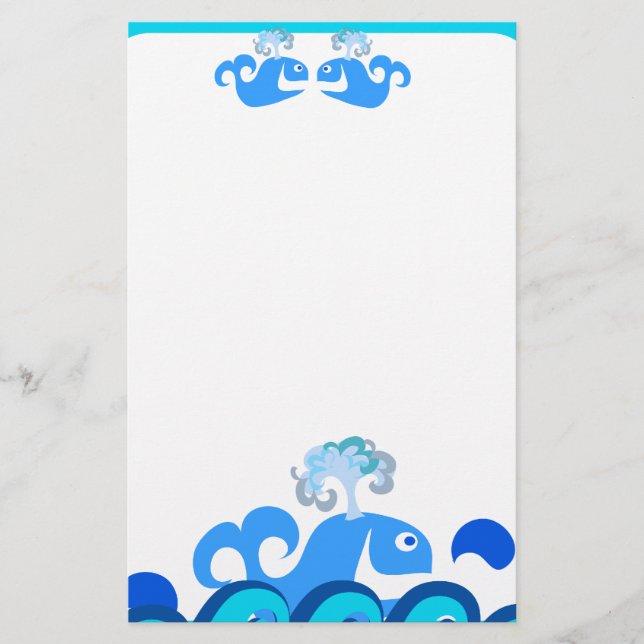 Happy Whale Stationery! Stationery (Front)