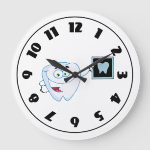 Happy White Tooth Clock