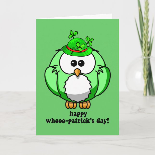 happy whooo patricks day card (Front)